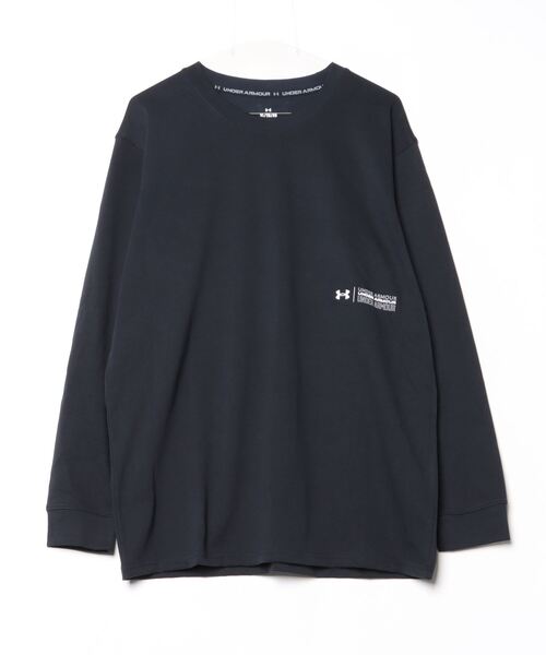 UNDER ARMOUR（アンダーアーマー）の「アンダーアーマー  UAヘビーウエイト グラフィック ロングスリーブ Tシャツ（Tシャツ/カットソー・メンズ・ホワイト/ブラック・S/M/L/LL/3L）」の2枚目の写真