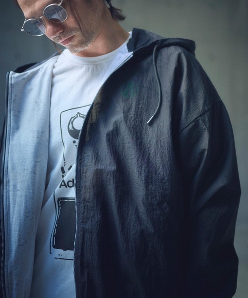 ADAM PATEK（アダムパテック）の「ADAMPATEK/sheer mesh camouflage hooded blouson/メッシュｘカモフラフーデッドブルゾン（マウンテンパーカー・メンズ・ホワイト/ブラック・1/2）」の19枚目の写真