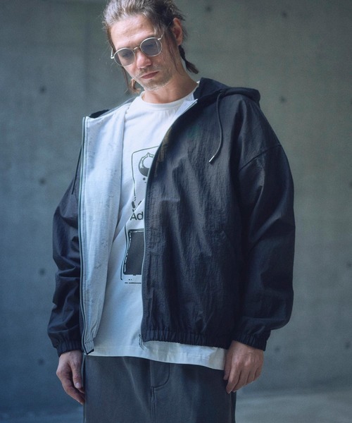 ADAM PATEK（アダムパテック）の「ADAMPATEK/sheer mesh camouflage hooded blouson/メッシュｘカモフラフーデッドブルゾン（マウンテンパーカー・メンズ・ホワイト/ブラック・1/2）」の20枚目の写真