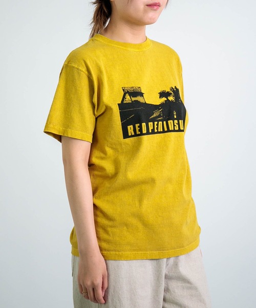 D.M.G.（ドミンゴ）の「[ D.M.G / ディーエムジー ] US天竺 SSプリントTee 【RP PHOTO】（Tシャツ/カットソー・レディース・マスタード/ブラック/ホワイト・S/M）」の14枚目の写真