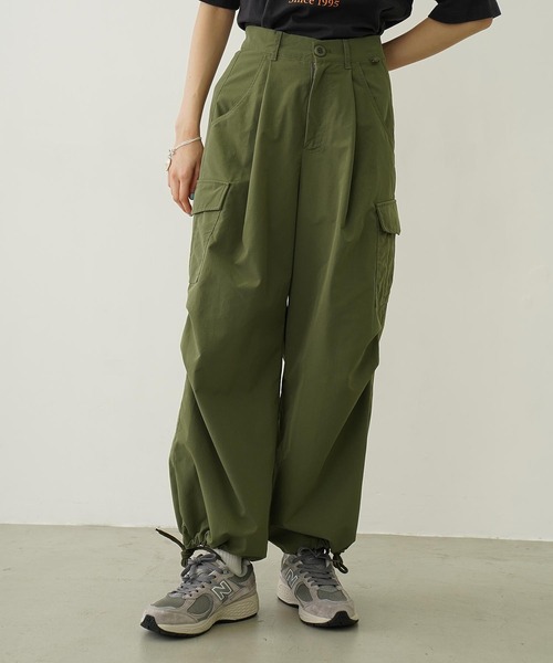 MILKFED.（ミルクフェド）の「MILITARY WIDE LEG PANTS（その他パンツ・レディース・チャコール/オリーブ/ベージュ・S/M）」の3枚目の写真