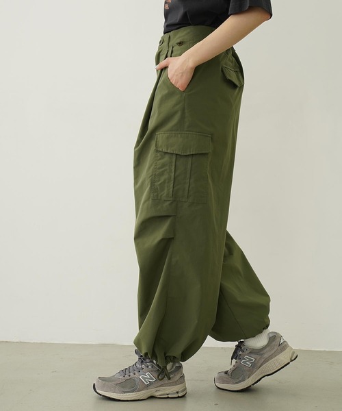 MILKFED.（ミルクフェド）の「MILITARY WIDE LEG PANTS（その他パンツ・レディース・チャコール/オリーブ/ベージュ・S/M）」の4枚目の写真