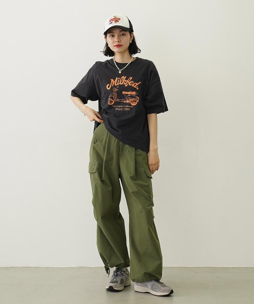 MILKFED.（ミルクフェド）の「MILITARY WIDE LEG PANTS（その他パンツ・レディース・チャコール/オリーブ/ベージュ・S/M）」の7枚目の写真