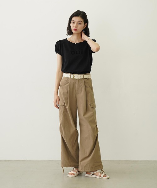 MILKFED.（ミルクフェド）の「MILITARY WIDE LEG PANTS（その他パンツ・レディース・チャコール/オリーブ/ベージュ・S/M）」の14枚目の写真