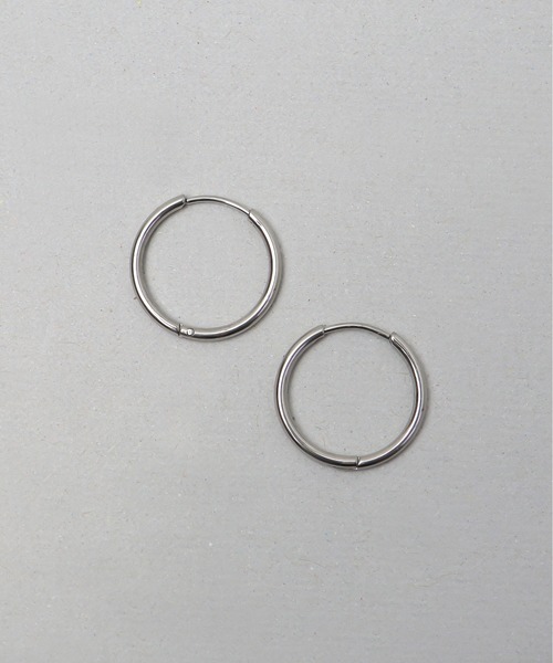 ieLS(イエルズ)の「金属アレルギー対応「ieLS」ステンレス フープピアス(ピアス(両耳用)・メンズ・シルバー/ゴールド/ピンクゴールド・ONE SIZE)」の6枚目の写真