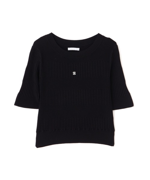 JILL by JILL STUART(ジルバイジルスチュアート)の「◇ランダムリブニットトップス(ニット/セーター・レディース・ブラック/ホワイト系その他/ピンク・FREE)」の4枚目の写真