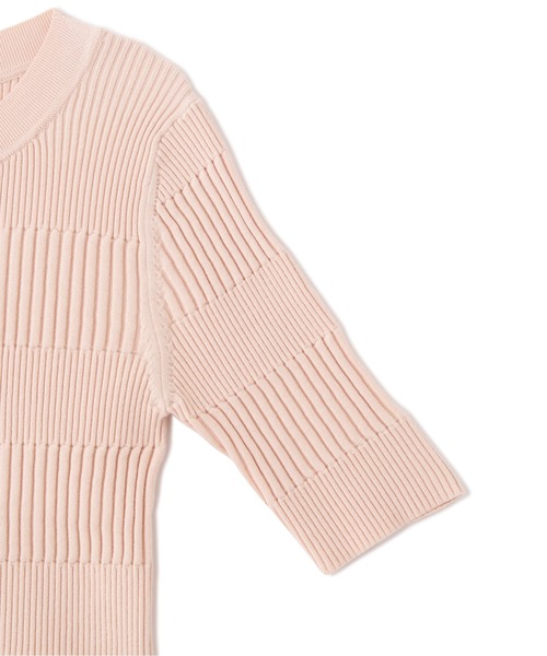 JILL by JILL STUART(ジルバイジルスチュアート)の「◇ランダムリブニットトップス(ニット/セーター・レディース・ブラック/ホワイト系その他/ピンク・FREE)」の11枚目の写真
