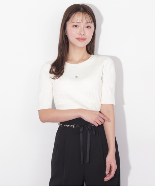 JILL by JILL STUART(ジルバイジルスチュアート)の「◇ランダムリブニットトップス(ニット/セーター・レディース・ブラック/ホワイト系その他/ピンク・FREE)」の21枚目の写真