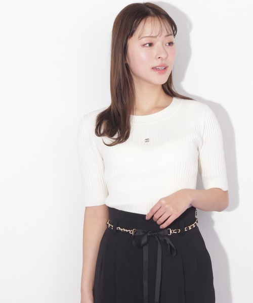 JILL by JILL STUART(ジルバイジルスチュアート)の「◇ランダムリブニットトップス(ニット/セーター・レディース・ブラック/ホワイト系その他/ピンク・FREE)」の22枚目の写真