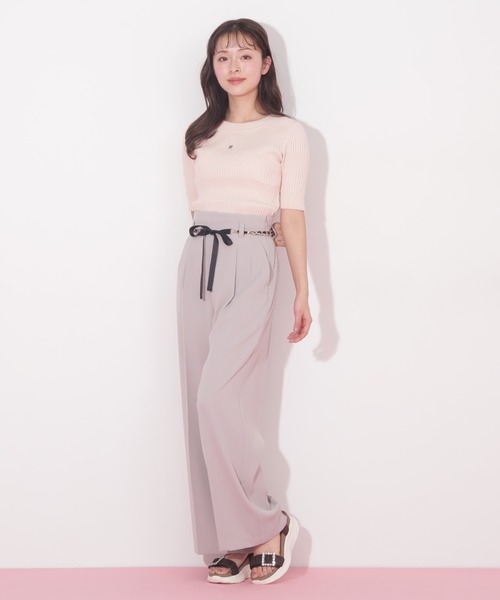 JILL by JILL STUART(ジルバイジルスチュアート)の「◇ランダムリブニットトップス(ニット/セーター・レディース・ブラック/ホワイト系その他/ピンク・FREE)」の19枚目の写真