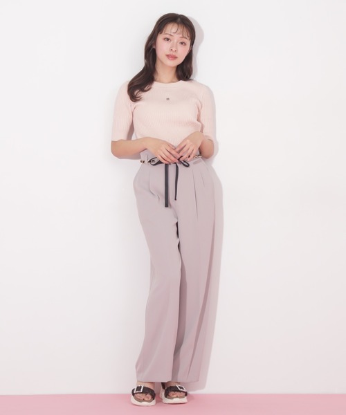 JILL by JILL STUART(ジルバイジルスチュアート)の「◇ランダムリブニットトップス(ニット/セーター・レディース・ブラック/ホワイト系その他/ピンク・FREE)」の17枚目の写真