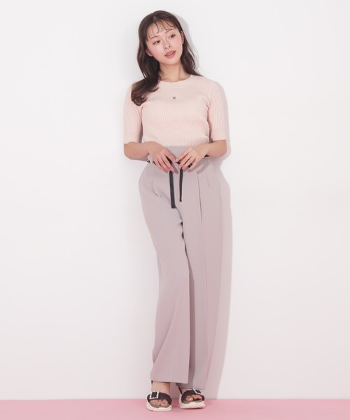 JILL by JILL STUART(ジルバイジルスチュアート)の「◇ランダムリブニットトップス(ニット/セーター・レディース・ブラック/ホワイト系その他/ピンク・FREE)」の20枚目の写真