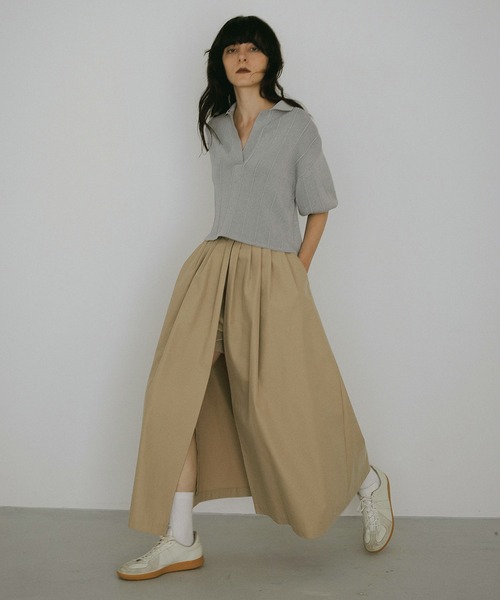 MANOF（マノフ）の「LAYER TUCK SKIRT（スカート）」 - WEAR