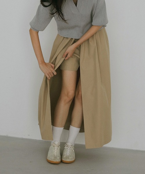 MANOF（マノフ）の「LAYER TUCK SKIRT（スカート）」 - WEAR