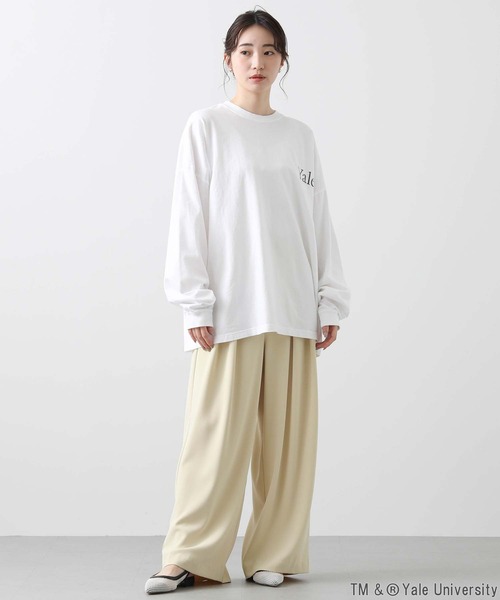 今期新品⭐︎ Gready Brilliant YALEロゴロンT ホワイト セール】YALEロゴロンT_WT(Tシャツ/カットソー)|GOOD