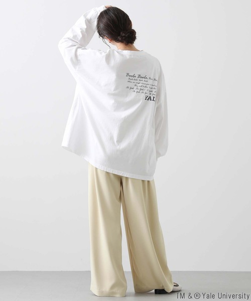 今期新品⭐︎ Gready Brilliant ＹＡＬＥロゴロンＴ　ホワイト セール】YALEロゴロンT＿WT（Tシャツ/カットソー）｜GOOD