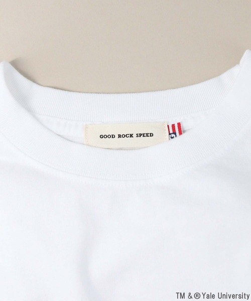 【GOOD ROCK SPEED】YALE ロゴT ホワイト セール】YALEロゴロンT＿WT（Tシャツ/カットソー）｜GOOD