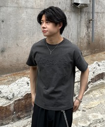 ADAMASTE | pigment logo TEE - ピグメントロゴT(Tシャツ/カットソー)