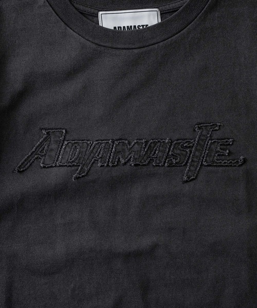ADAMASTE（アダマスト）の「pigment logo TEE - ピグメントロゴT（Tシャツ/カットソー・メンズ・レッド/ブラック・MEDIUM/LARGE）」の14枚目の写真