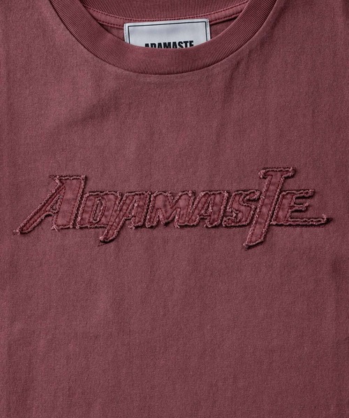ADAMASTE（アダマスト）の「pigment logo TEE - ピグメントロゴT（Tシャツ/カットソー・メンズ・レッド/ブラック・MEDIUM/LARGE）」の15枚目の写真