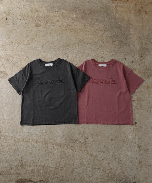 ADAMASTE（アダマスト）の「pigment logo TEE - ピグメントロゴT（Tシャツ/カットソー・メンズ・レッド/ブラック・MEDIUM/LARGE）」の16枚目の写真