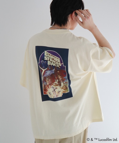 STAR WARS(スターウォーズ)の「STAR WARS/グラフィック半袖BIGTEE(Tシャツ/カットソー・レディース・ブラック/クリーム/オートミール/ホワイト・FREE)」の3枚目の写真