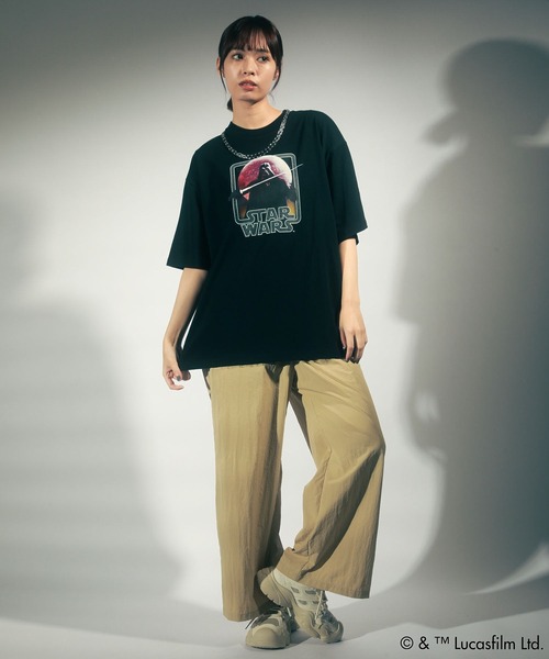 STAR WARS(スターウォーズ)の「STAR WARS/グラフィック半袖BIGTEE(Tシャツ/カットソー・レディース・ブラック/クリーム/オートミール/ホワイト・FREE)」の8枚目の写真