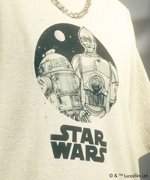 STAR WARS(スターウォーズ)の「STAR WARS/グラフィック半袖BIGTEE(Tシャツ/カットソー・レディース・ブラック/クリーム/オートミール/ホワイト・FREE)」の20枚目の写真