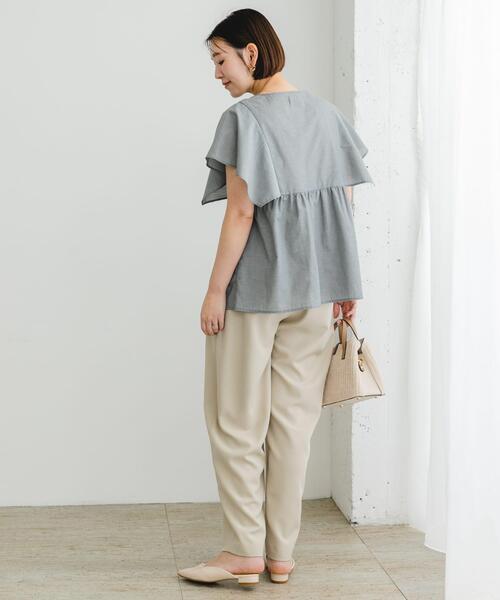 F by ROSSO(エフバイロッソ)の「『UR TECH』F by ROSSO スクエアスリーブブラウス(シャツ/ブラウス・レディース・ミント/ブルー系その他/ネイビー/ピンク/グレー・FREE)」の11枚目の写真