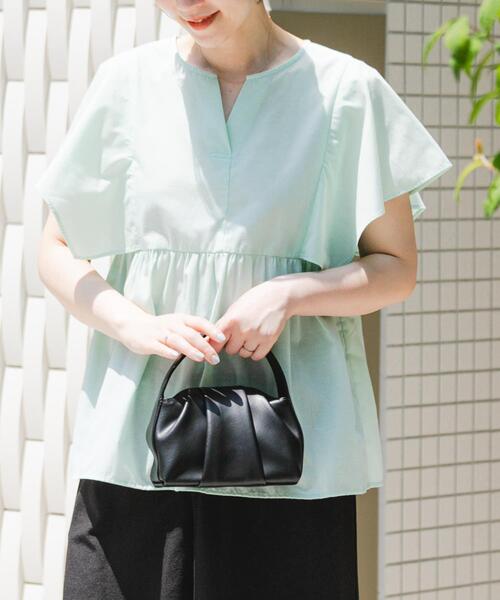 F by ROSSO(エフバイロッソ)の「『UR TECH』F by ROSSO スクエアスリーブブラウス(シャツ/ブラウス・レディース・ミント/ブルー系その他/ネイビー/ピンク/グレー・FREE)」の14枚目の写真