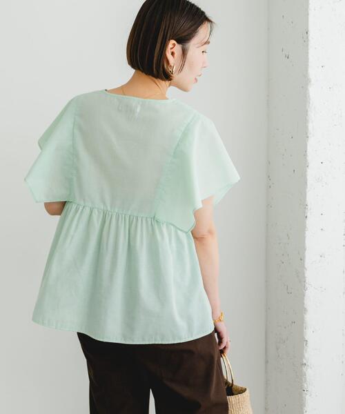 F by ROSSO(エフバイロッソ)の「『UR TECH』F by ROSSO スクエアスリーブブラウス(シャツ/ブラウス・レディース・ミント/ブルー系その他/ネイビー/ピンク/グレー・FREE)」の19枚目の写真