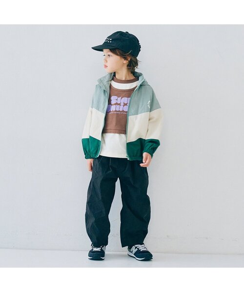 p.premier（ピードットプルミエ）の「【ジュニア対応】カラフルタイプライターワイドタックパンツ（その他パンツ・キッズ・サックスブルー/ブラック/ベージュ/ピンク/レッド・80/90/100/110/120/130/140）」の9枚目の写真