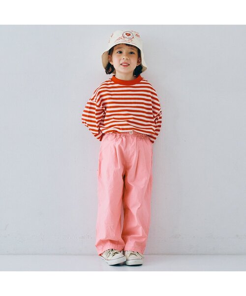 p.premier（ピードットプルミエ）の「【ジュニア対応】カラフルタイプライターワイドタックパンツ（その他パンツ・キッズ・サックスブルー/ブラック/ベージュ/ピンク/レッド・80/90/100/110/120/130/140）」の16枚目の写真