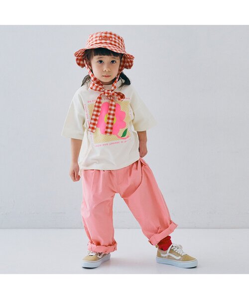 p.premier（ピードットプルミエ）の「【ジュニア対応】カラフルタイプライターワイドタックパンツ（その他パンツ・キッズ・サックスブルー/ブラック/ベージュ/ピンク/レッド・80/90/100/110/120/130/140）」の17枚目の写真