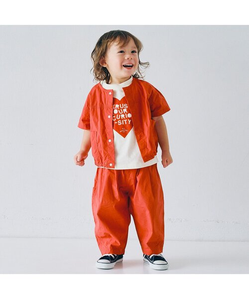 その他 KIDS ジュニア対応】カラフルタイプライターワイドタックパンツ（その他