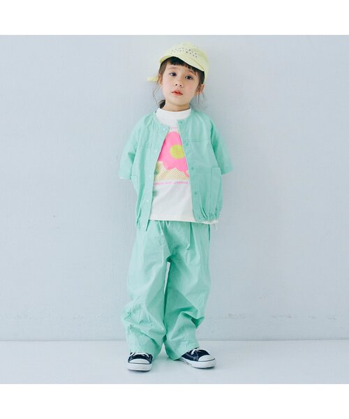 p.premier（ピードットプルミエ）の「【ジュニア対応】カラフルタイプライターワイドタックパンツ（その他パンツ・キッズ・サックスブルー/ブラック/ベージュ/ピンク/レッド・80/90/100/110/120/130/140）」の22枚目の写真