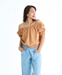 BILLABONG レディース 【CHILLWEAR】 JACQUARD RIB TOPS Tシャツ 【2025年春夏モデル】/ビラボン2WAYデザイン半袖トップス