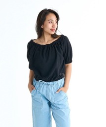 BILLABONG レディース 【CHILLWEAR】 JACQUARD RIB TOPS Tシャツ 【2025年春夏モデル】/ビラボン2WAYデザイン半袖トップス