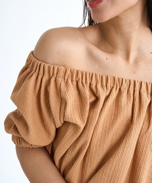 BILLABONG(ビラボン)の「BILLABONG レディース 【CHILLWEAR】 JACQUARD RIB TOPS Tシャツ 【2025年春夏モデル】/ビラボン2WAYデザイン半袖トップス(Tシャツ/カットソー・レディース・オレンジ系その他/アイボリー/ブラック・MEDIUM)」の7枚目の写真