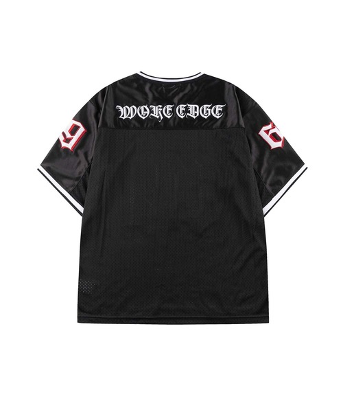 WOKE EDGE（ウォークエッジ）の「ティーシャツ｜Thunder Football Shirt｜WOKE EDGE（Tシャツ/カットソー・メンズ・ブラック・L/M/XL/S）」の7枚目の写真