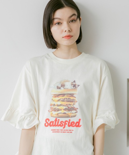 セール】フリルアソートキャットTシャツ（Tシャツ/カットソー