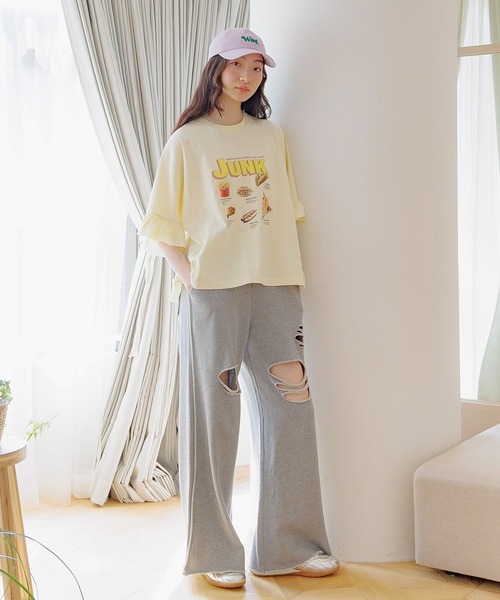 セール】フリルアソートキャットTシャツ（Tシャツ/カットソー