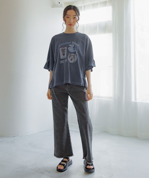 セール】フリルアソートキャットTシャツ（Tシャツ/カットソー