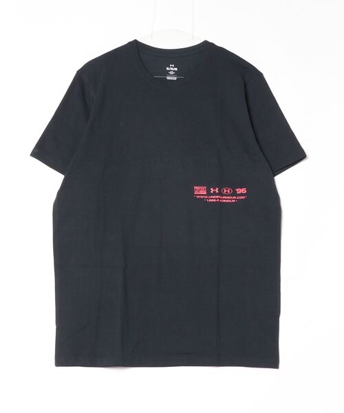 UNDER ARMOUR（アンダーアーマー）の「【別注】アンダーアーマー  UAパフォーマンスコットン テキストロゴ ショートスリーブ Tシャツ 限定コラボ（Tシャツ/カットソー・メンズ・ブラック/ホワイト・S/M/L/LL/3L）」の2枚目の写真