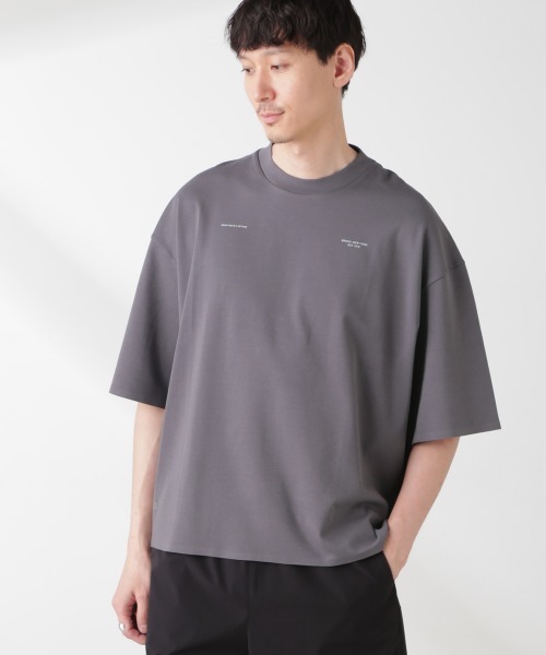 NANO universe(ナノユニバース)の「「EVERLAST」 アンチスメル リラックスフィット プリントTシャツ(Tシャツ/カットソー・メンズ・ホワイト/ブラック/チャコール・M/L)」の18枚目の写真