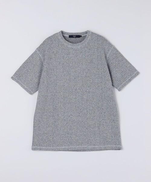 SHIPS Colors（シップス カラーズ）の「SHIPS Colors:〈洗濯機可能〉ローゲージ カノコ TEE◇（Tシャツ/カットソー・メンズ・グレー/ライトホワイト/ブラック・MEDIUM/LARGE/X-LARGE）」の12枚目の写真