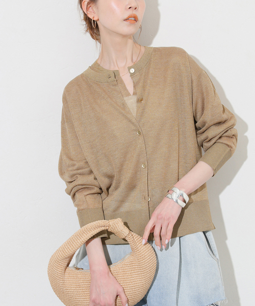 JOURNAL STANDARD(ジャーナルスタンダード)の「パーフェクトサマーUVカーディガン(カーディガン/ボレロ・レディース・ピンク/ベージュ/ブラック・FREE)」の3枚目の写真