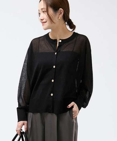 JOURNAL STANDARD(ジャーナルスタンダード)の「パーフェクトサマーUVカーディガン(カーディガン/ボレロ・レディース・ピンク/ベージュ/ブラック・FREE)」の2枚目の写真