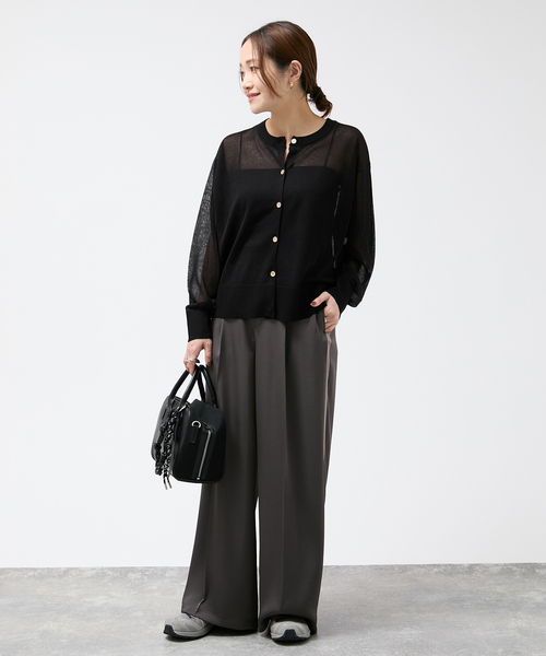 JOURNAL STANDARD(ジャーナルスタンダード)の「パーフェクトサマーUVカーディガン(カーディガン/ボレロ・レディース・ピンク/ベージュ/ブラック・FREE)」の4枚目の写真