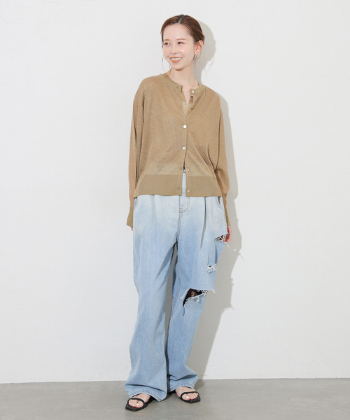 JOURNAL STANDARD(ジャーナルスタンダード)の「パーフェクトサマーUVカーディガン(カーディガン/ボレロ・レディース・ピンク/ベージュ/ブラック・FREE)」の5枚目の写真